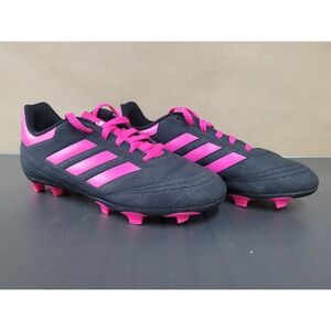 Adidas Boys Goletto VI FG Football Soccer Cleats G26368 Black Pink Sz 2